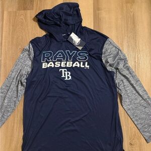 Majestic Navy Blue Baseball Hoodie